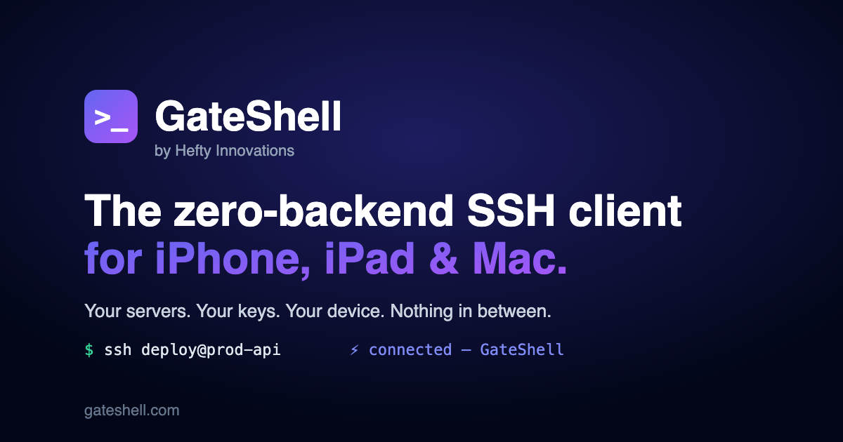 GateShell - SSH Client & Server preview